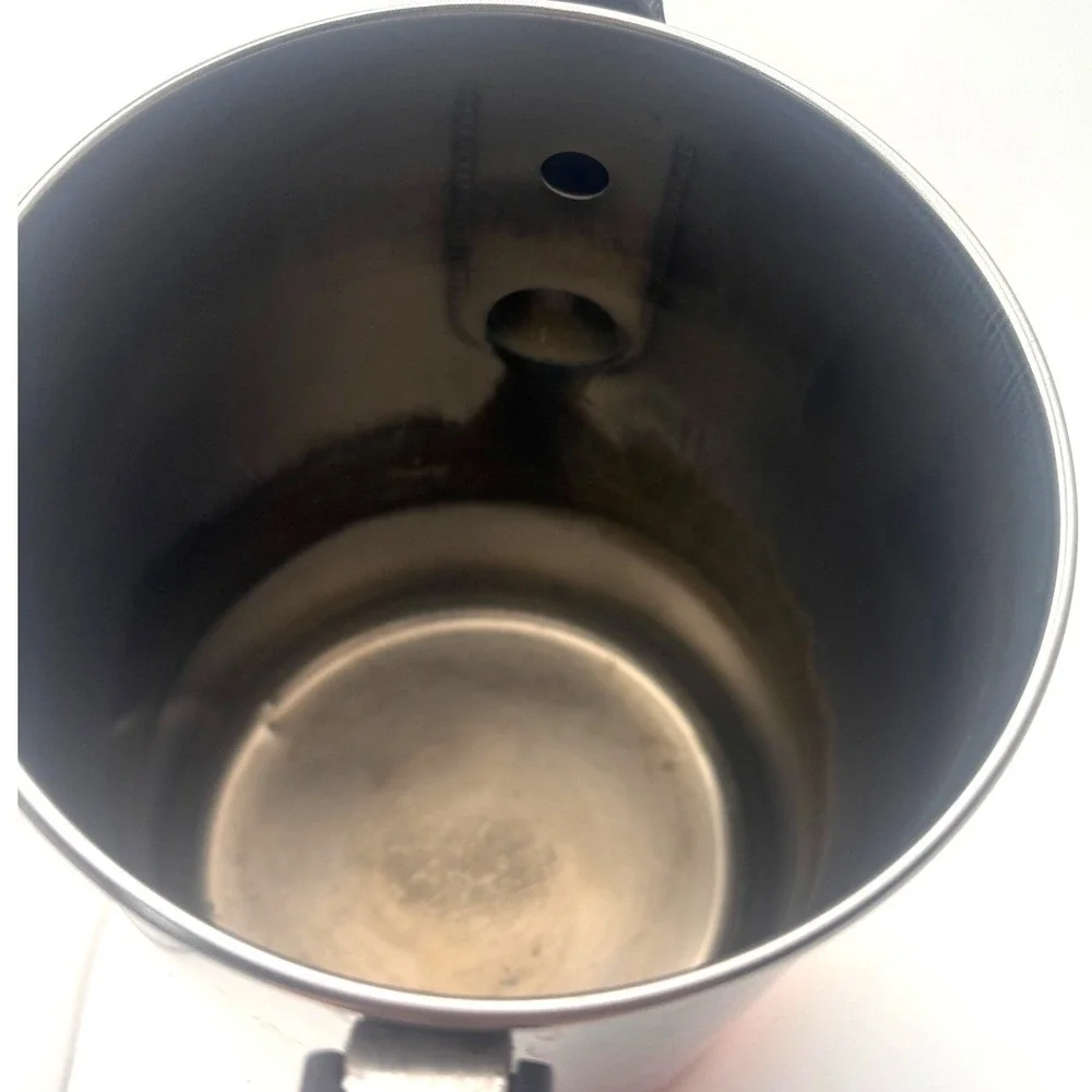 Vintage Revere Ware Copper Clad Stainless Steel Coffee Percolator Pot Lid 1801